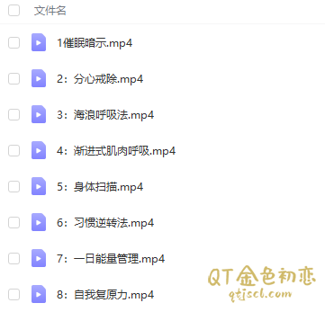 赛维舒压冥想系列，8集视频全插图1