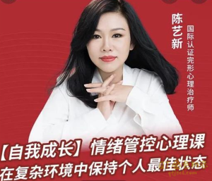 陈艺新自我成长情绪管控的专业技巧70分钟课程,成为情绪的主人-金色初恋